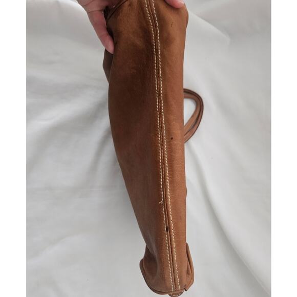 Cortanza Rota Brown Leather Purse Double Strap Handbag Minimalist Boho Casual - Picture 14 of 14